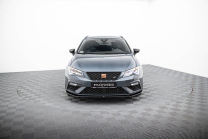 Frontlippe V.2 passend für Seat Leon CUPRA / FR Mk3 FL schwarz Hochglanz