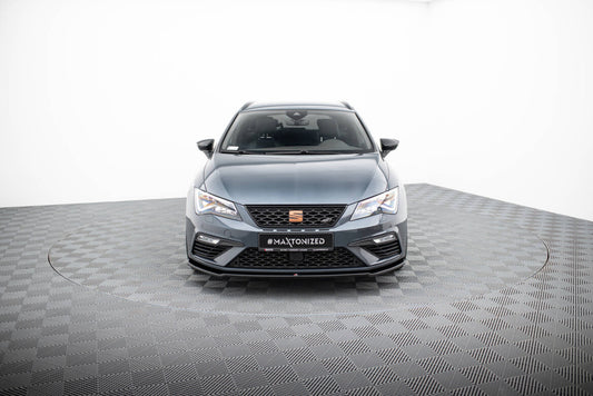 Frontlippe V.2 passend für Seat Leon CUPRA / FR Mk3 FL schwarz Hochglanz