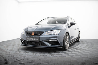 Frontlippe V.2 passend für Seat Leon CUPRA / FR Mk3 FL schwarz Hochglanz