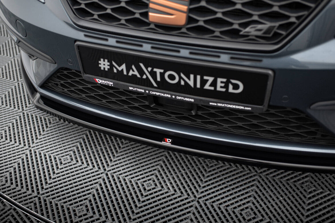 Frontlippe V.2 passend für Seat Leon CUPRA / FR Mk3 FL schwarz Hochglanz