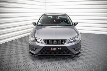 Frontlippe V.2 passend für Seat Leon FR / CUPRA Mk3 schwarz Hochglanz