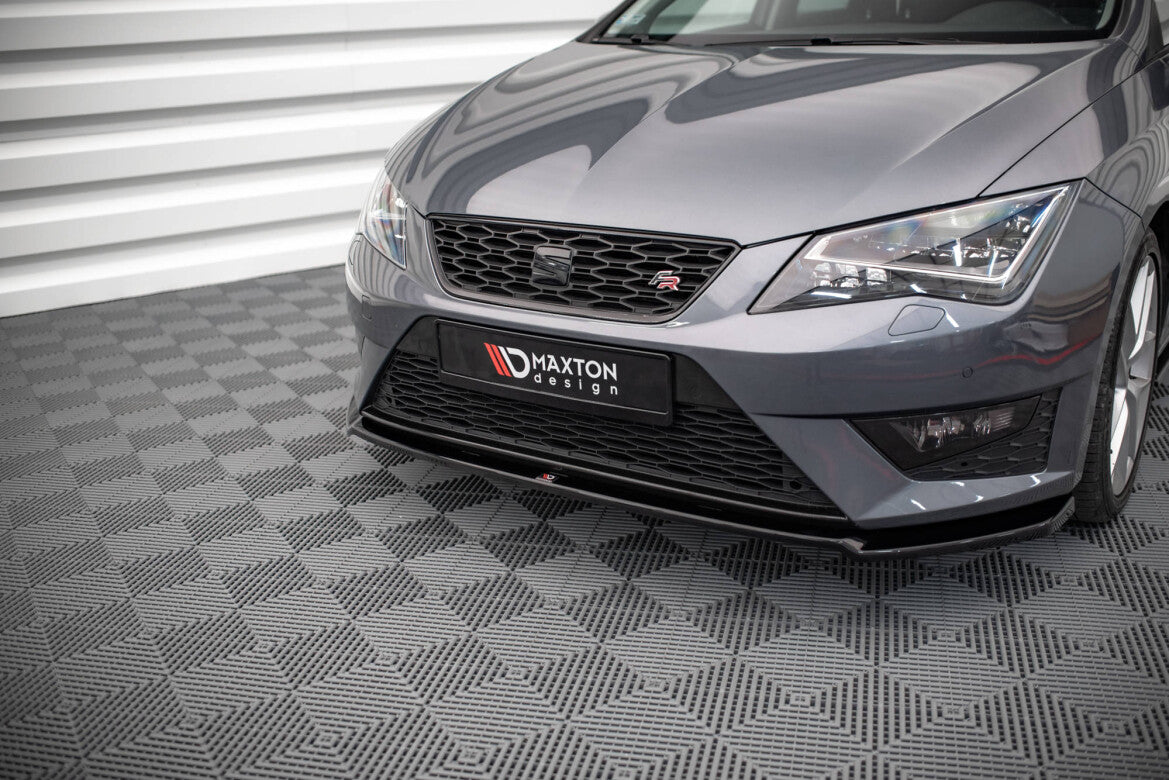 Frontlippe V.2 passend für Seat Leon FR / CUPRA Mk3 schwarz Hochglanz
