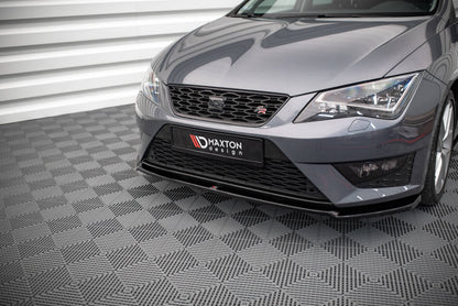 Frontlippe V.2 passend für Seat Leon FR / CUPRA Mk3 schwarz Hochglanz