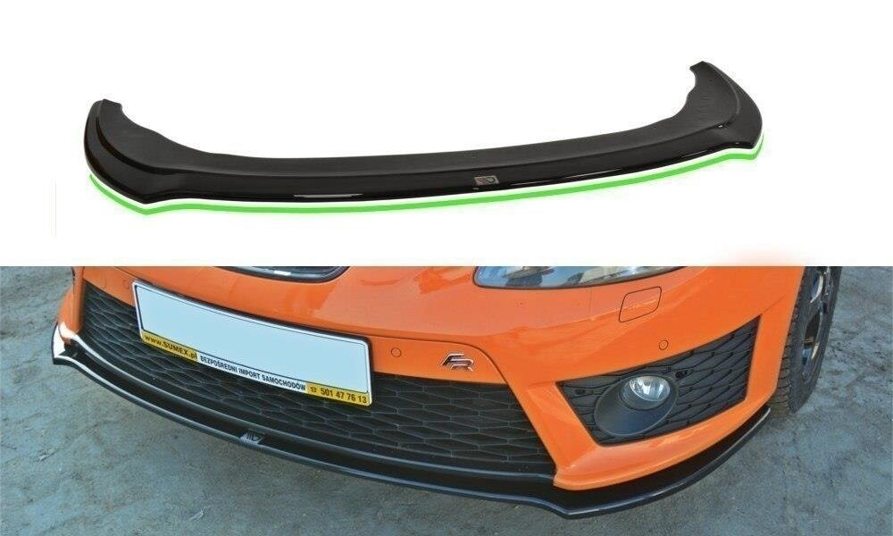 Frontlippe V.2 passend für Seat Leon MK2 CUPRA / FR FL schwarz Hochglanz