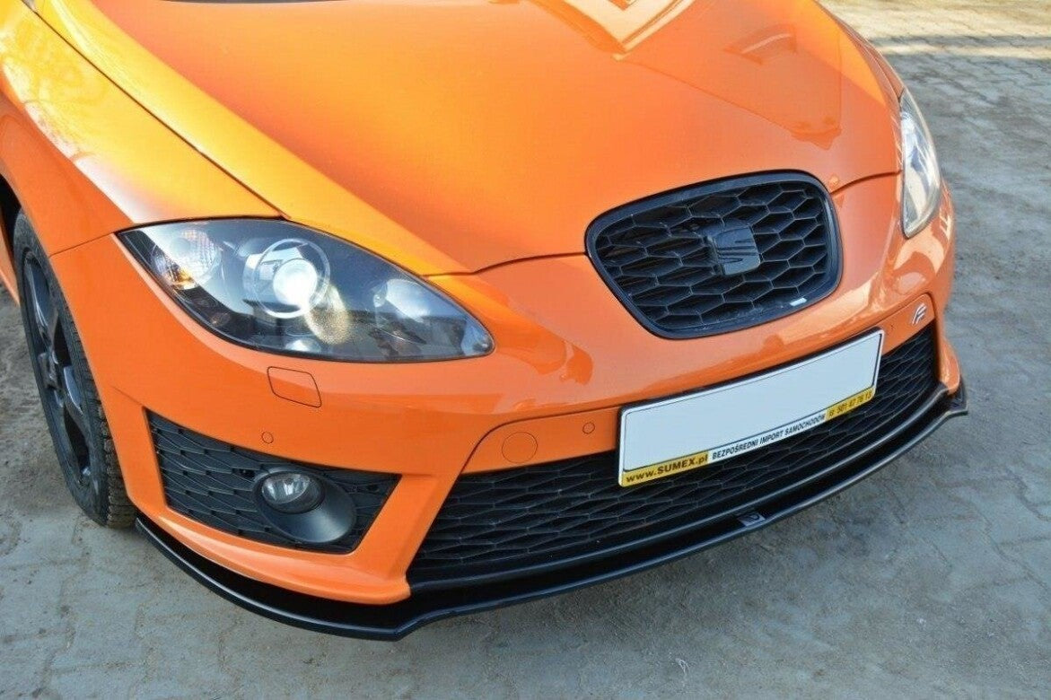 Frontlippe V.2 passend für Seat Leon MK2 CUPRA / FR FL schwarz Hochglanz