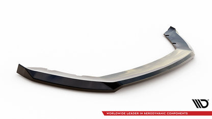 Frontlippe V.2 passend für Seat Leon Mk3 FL schwarz Hochglanz