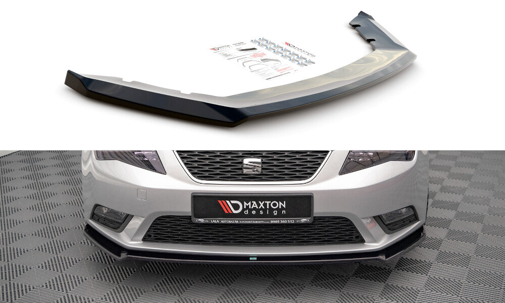 Frontlippe V.2 passend für Seat Leon Mk3 schwarz Hochglanz