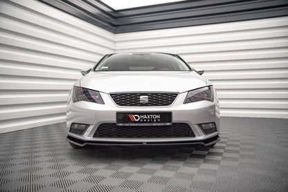 Frontlippe V.2 passend für Seat Leon Mk3 schwarz Hochglanz