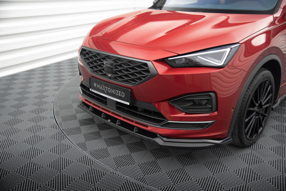 Frontlippe V.2 passend für Seat Tarraco FR Mk1 schwarz Hochglanz