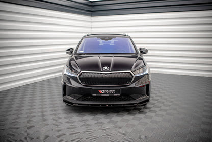 Frontlippe V.2 passend für Skoda Enyaq iV schwarz Hochglanz