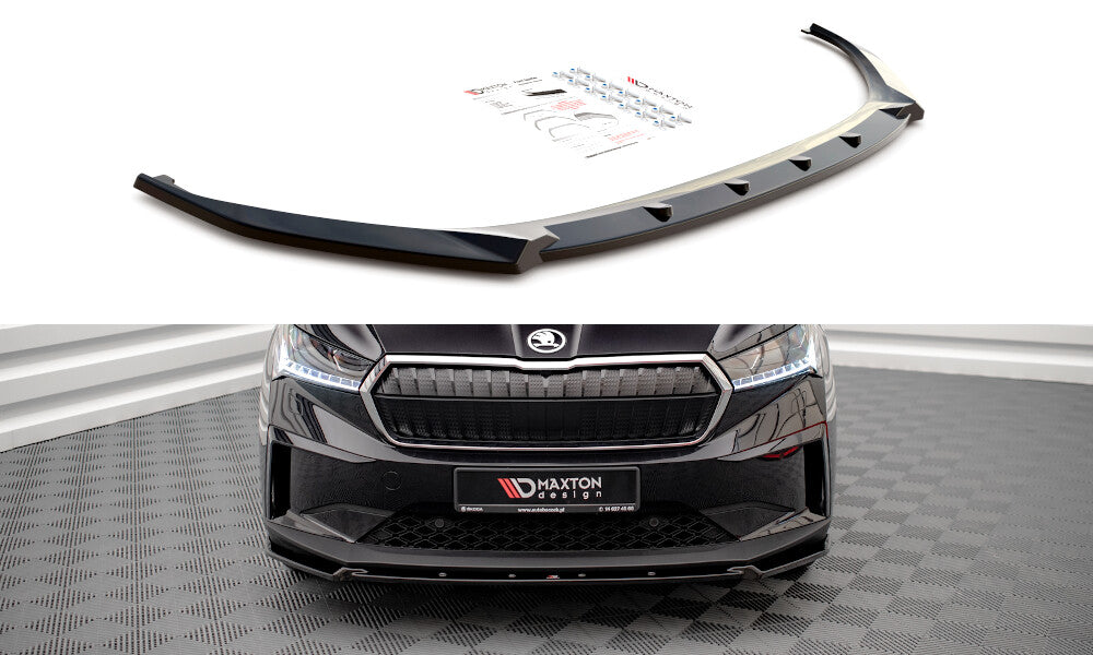 Frontlippe V.2 passend für Skoda Enyaq iV schwarz Hochglanz