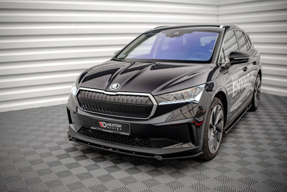 Frontlippe V.2 passend für Skoda Enyaq iV schwarz Hochglanz