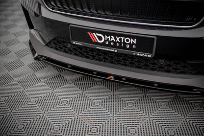 Frontlippe V.2 passend für Skoda Enyaq iV schwarz Hochglanz