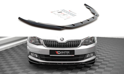 Frontlippe V.2 passend für Skoda Fabia Mk3 schwarz Hochglanz
