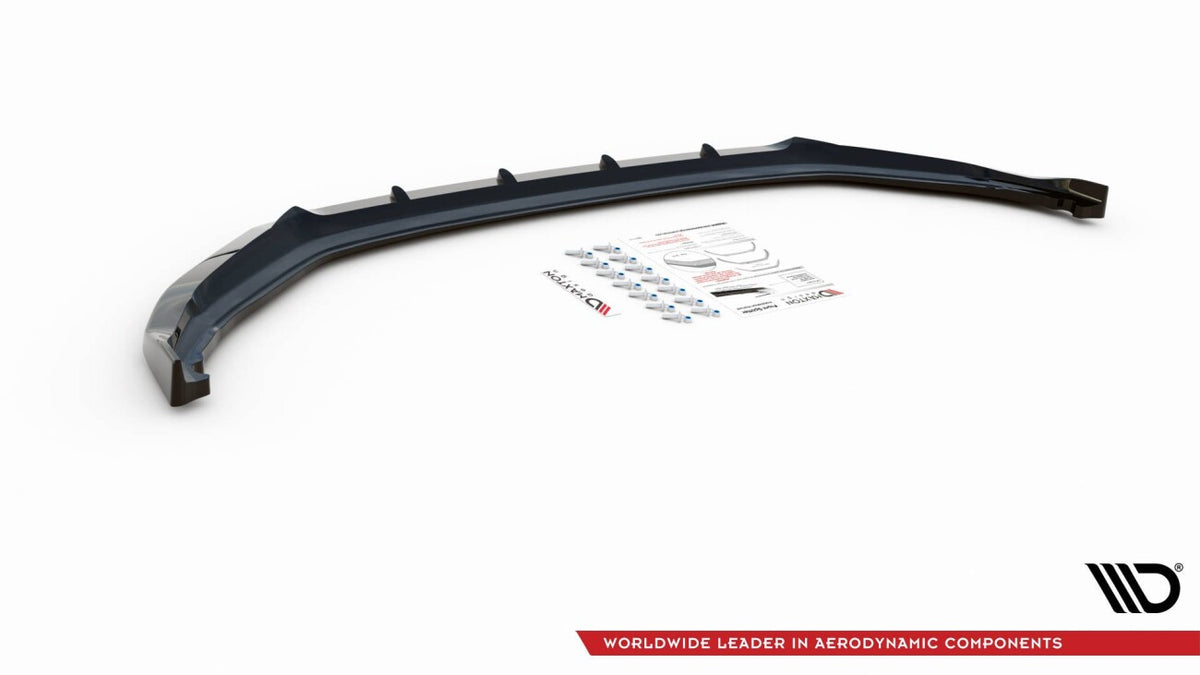 Frontlippe V.2 passend für Skoda Kamiq Mk1 schwarz Hochglanz