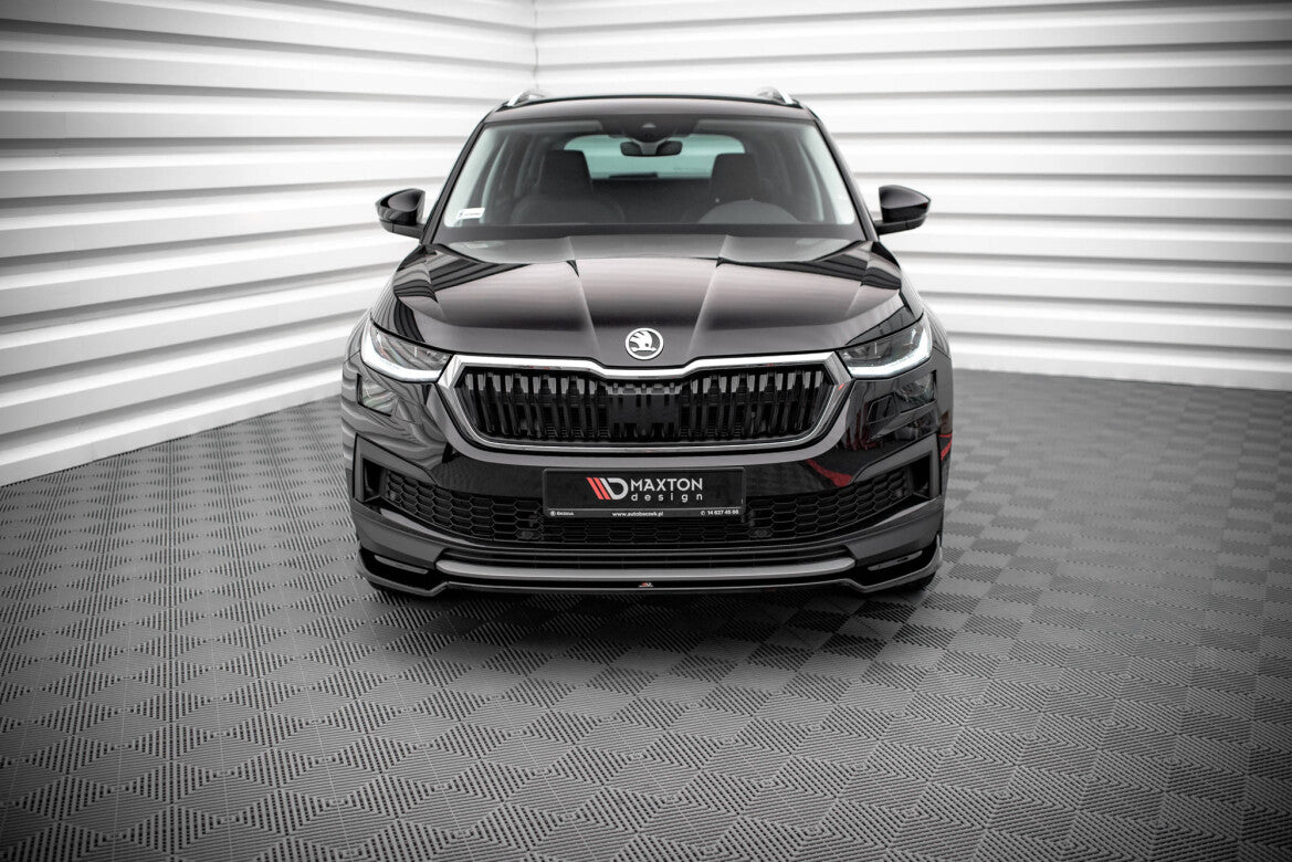 Frontlippe V.2 passend für Skoda Kodiaq Mk1 FL schwarz Hochglanz