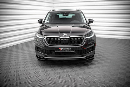 Frontlippe V.2 passend für Skoda Kodiaq Mk1 FL schwarz Hochglanz