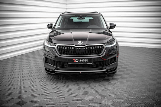 Frontlippe V.2 passend für Skoda Kodiaq Mk1 FL schwarz Hochglanz