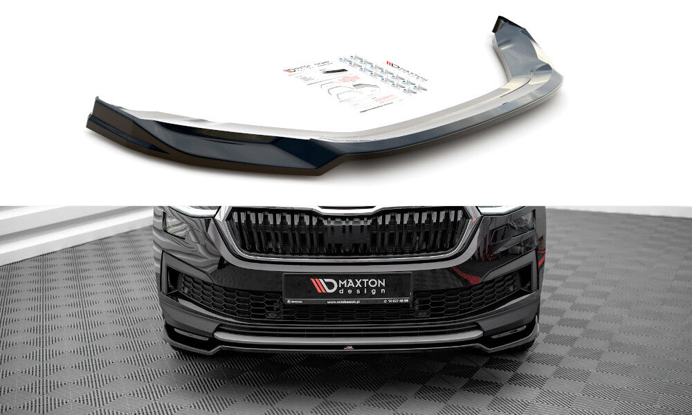 Frontlippe V.2 passend für Skoda Kodiaq Mk1 FL schwarz Hochglanz