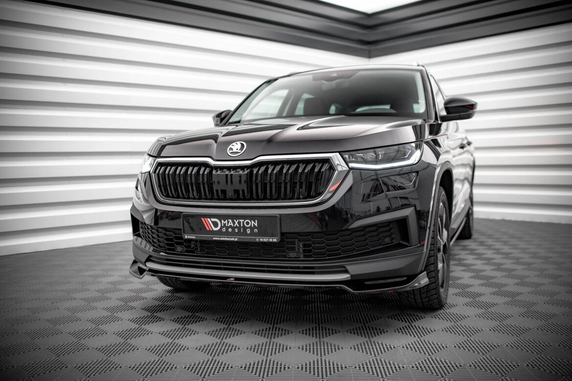 Frontlippe V.2 passend für Skoda Kodiaq Mk1 FL schwarz Hochglanz