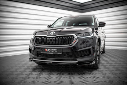 Frontlippe V.2 passend für Skoda Kodiaq Mk1 FL schwarz Hochglanz