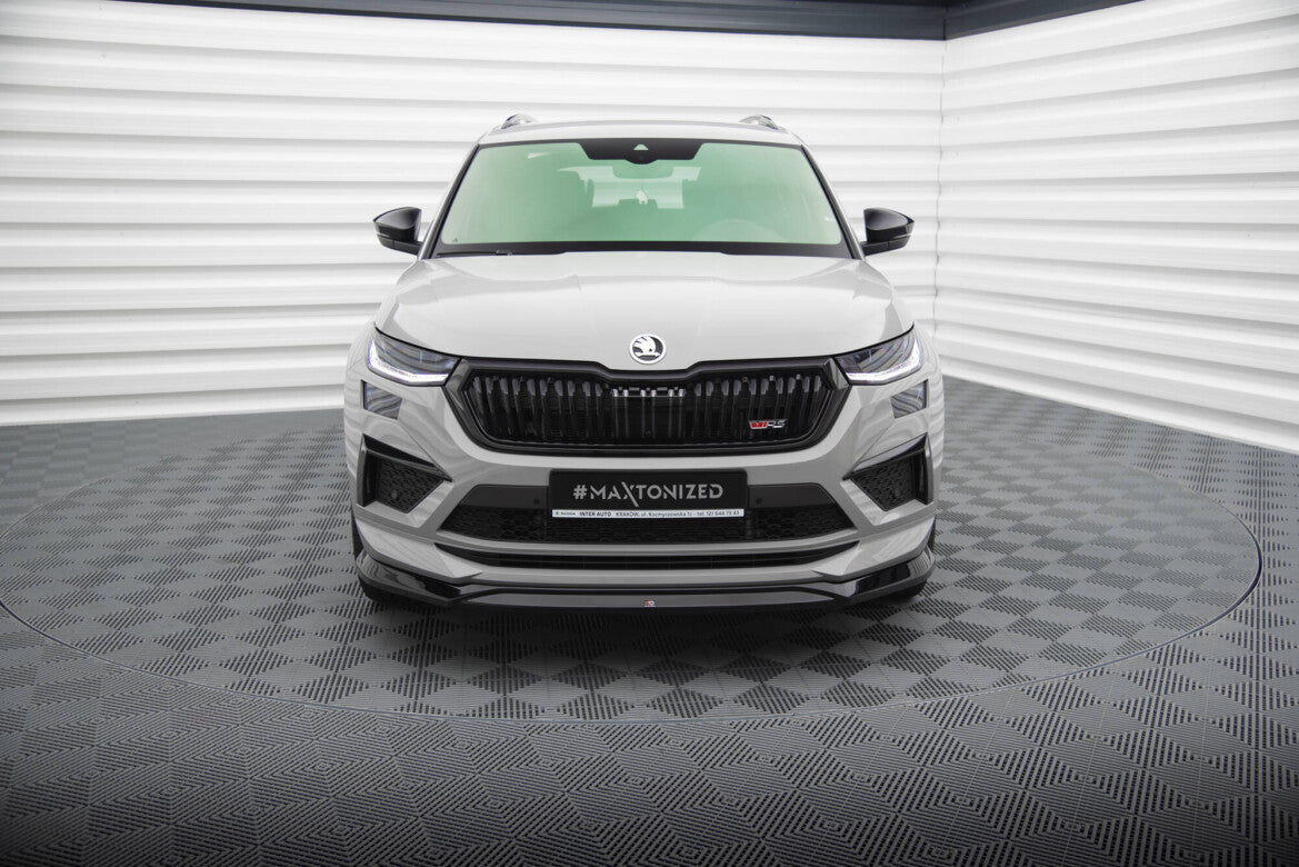 Frontlippe V.2 passend für Skoda Kodiaq RS Mk1 FL schwarz Hochglanz