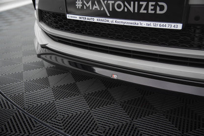 Frontlippe V.2 passend für Skoda Kodiaq RS Mk1 FL schwarz Hochglanz