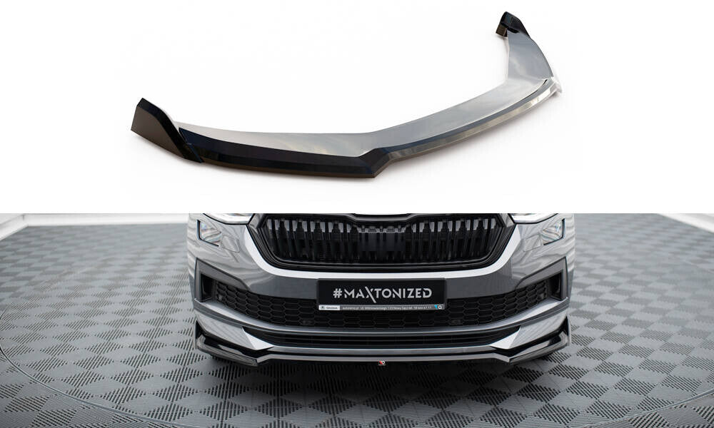 Frontlippe V.2 passend für Skoda Kodiaq Sportline Mk1 FL schwarz Hochglanz