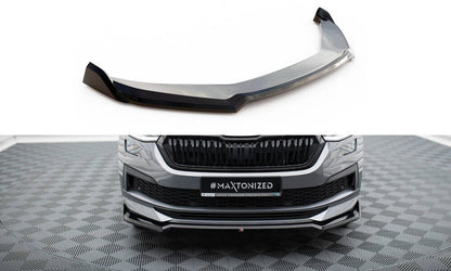 Frontlippe V.2 passend für Skoda Kodiaq Sportline Mk1 FL schwarz Hochglanz
