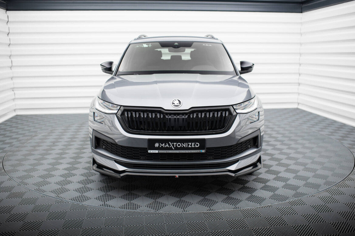 Frontlippe V.2 passend für Skoda Kodiaq Sportline Mk1 FL schwarz Hochglanz