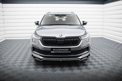 Frontlippe V.2 passend für Skoda Kodiaq Sportline Mk1 FL schwarz Hochglanz