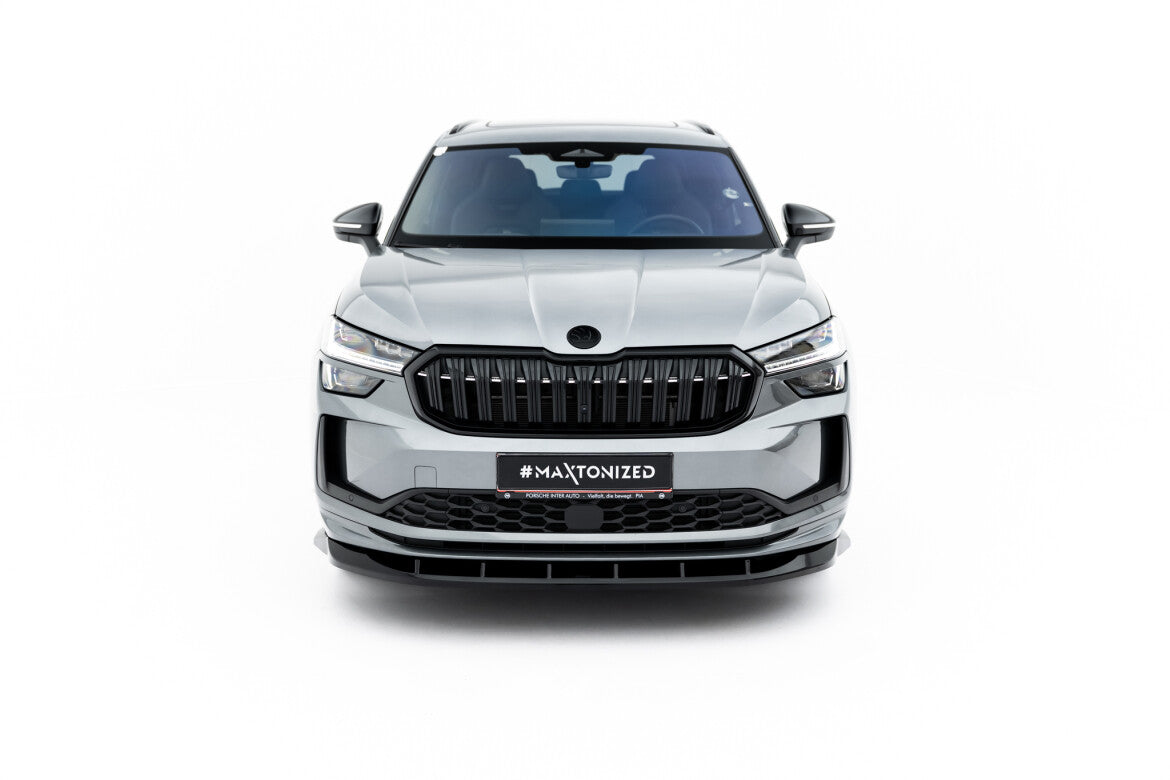 Frontlippe V.2 passend für Skoda Kodiaq Sportline Mk2 schwarz Hochglanz
