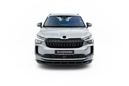 Frontlippe V.2 passend für Skoda Kodiaq Sportline Mk2 schwarz Hochglanz