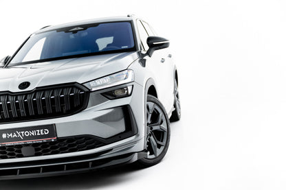 Frontlippe V.2 passend für Skoda Kodiaq Sportline Mk2 schwarz Hochglanz