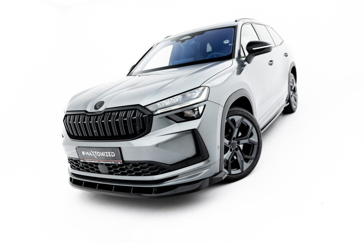 Frontlippe V.2 passend für Skoda Kodiaq Sportline Mk2 schwarz Hochglanz