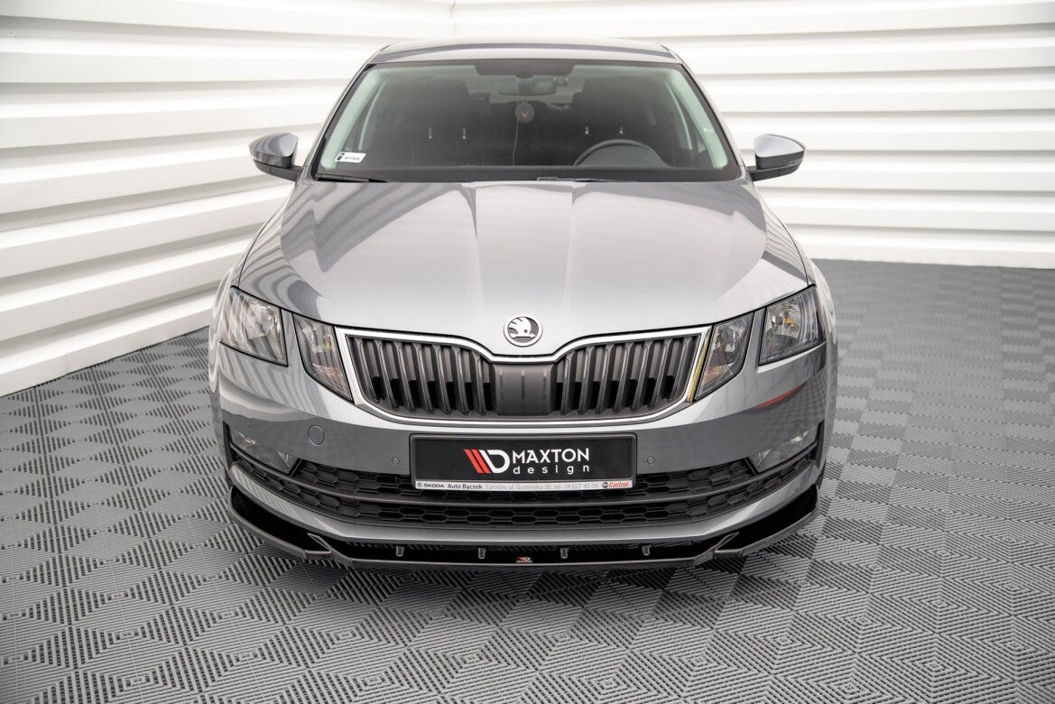 Frontlippe V.2 passend für Skoda Octavia Mk3 FL schwarz Hochglanz