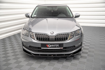 Frontlippe V.2 passend für Skoda Octavia Mk3 FL schwarz Hochglanz