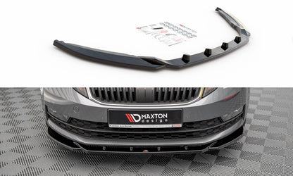 Frontlippe V.2 passend für Skoda Octavia Mk3 FL schwarz Hochglanz