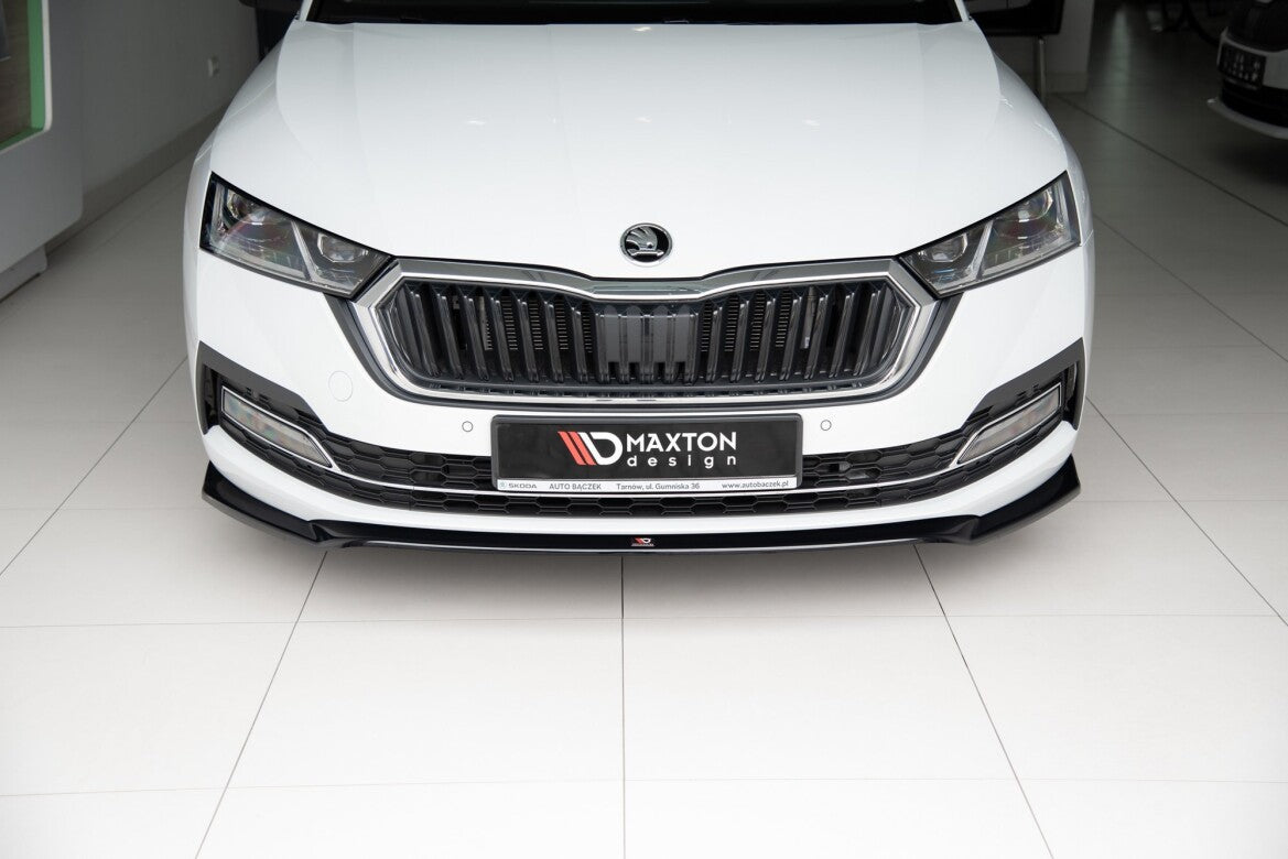 Frontlippe V.2 passend für Skoda Octavia Mk4 schwarz Hochglanz