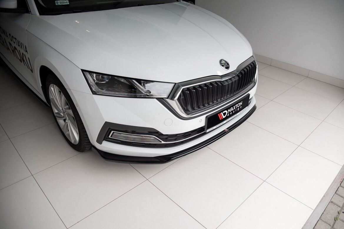 Frontlippe V.2 passend für Skoda Octavia Mk4 schwarz Hochglanz