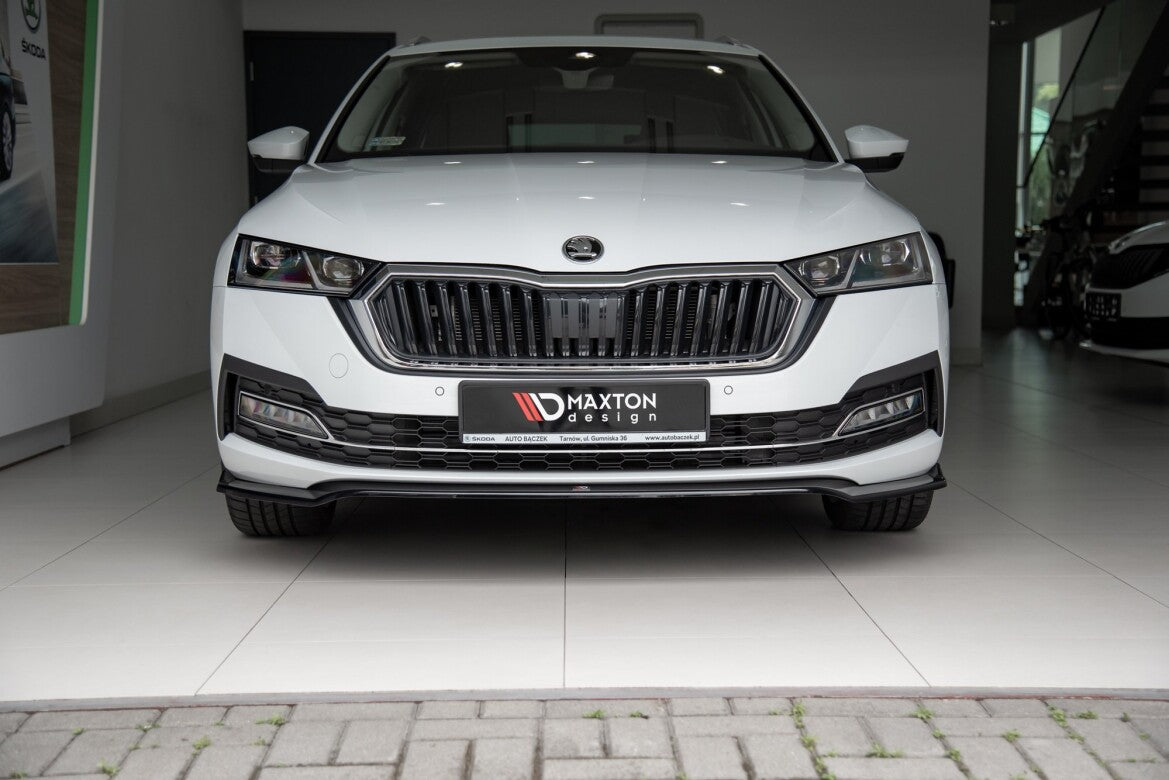 Frontlippe V.2 passend für Skoda Octavia Mk4 schwarz Hochglanz