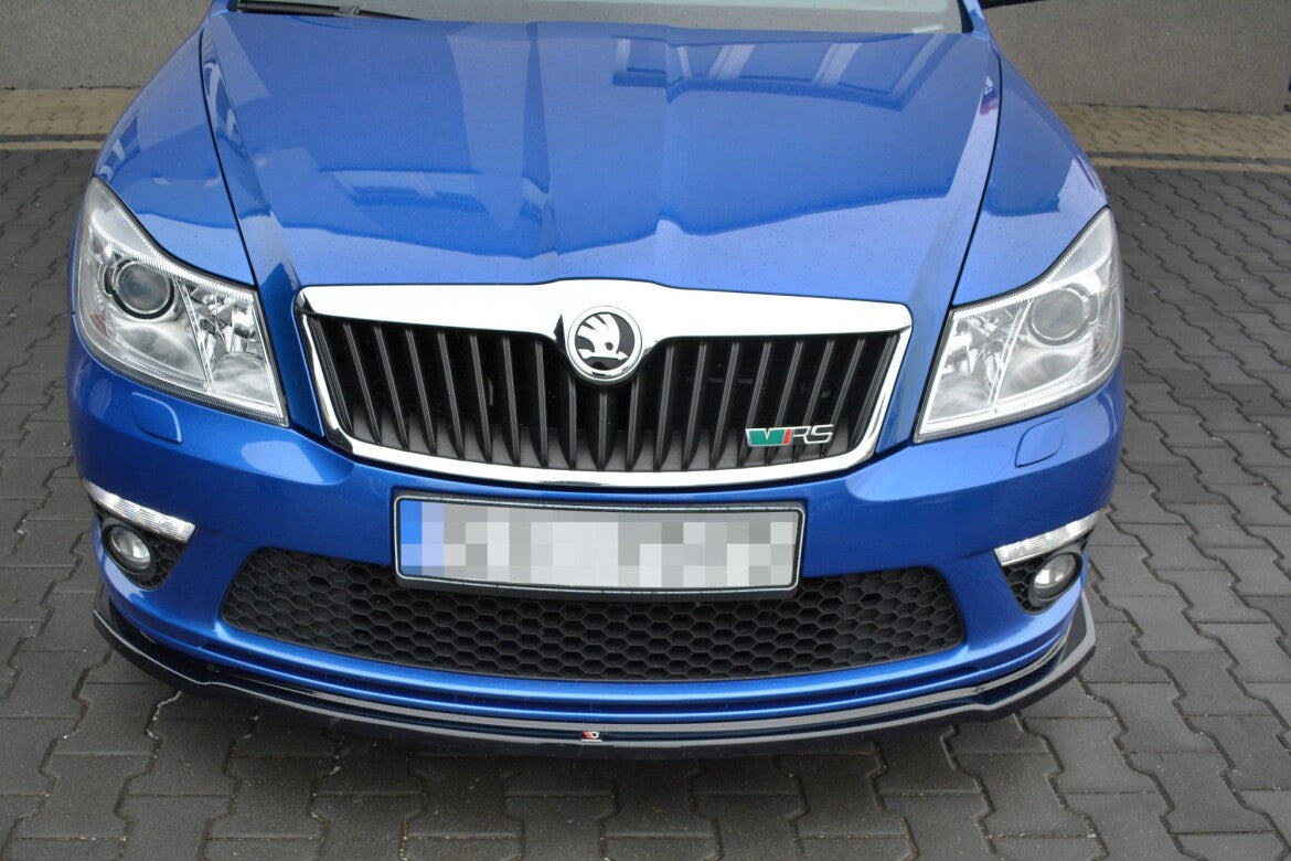 Frontlippe V.2 passend für Skoda Octavia RS Mk2 FL schwarz Hochglanz