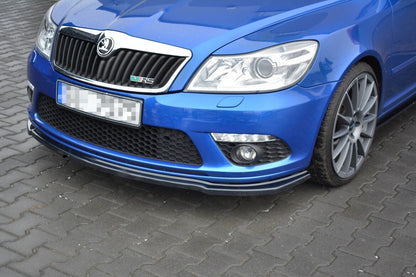 Frontlippe V.2 passend für Skoda Octavia RS Mk2 FL schwarz Hochglanz