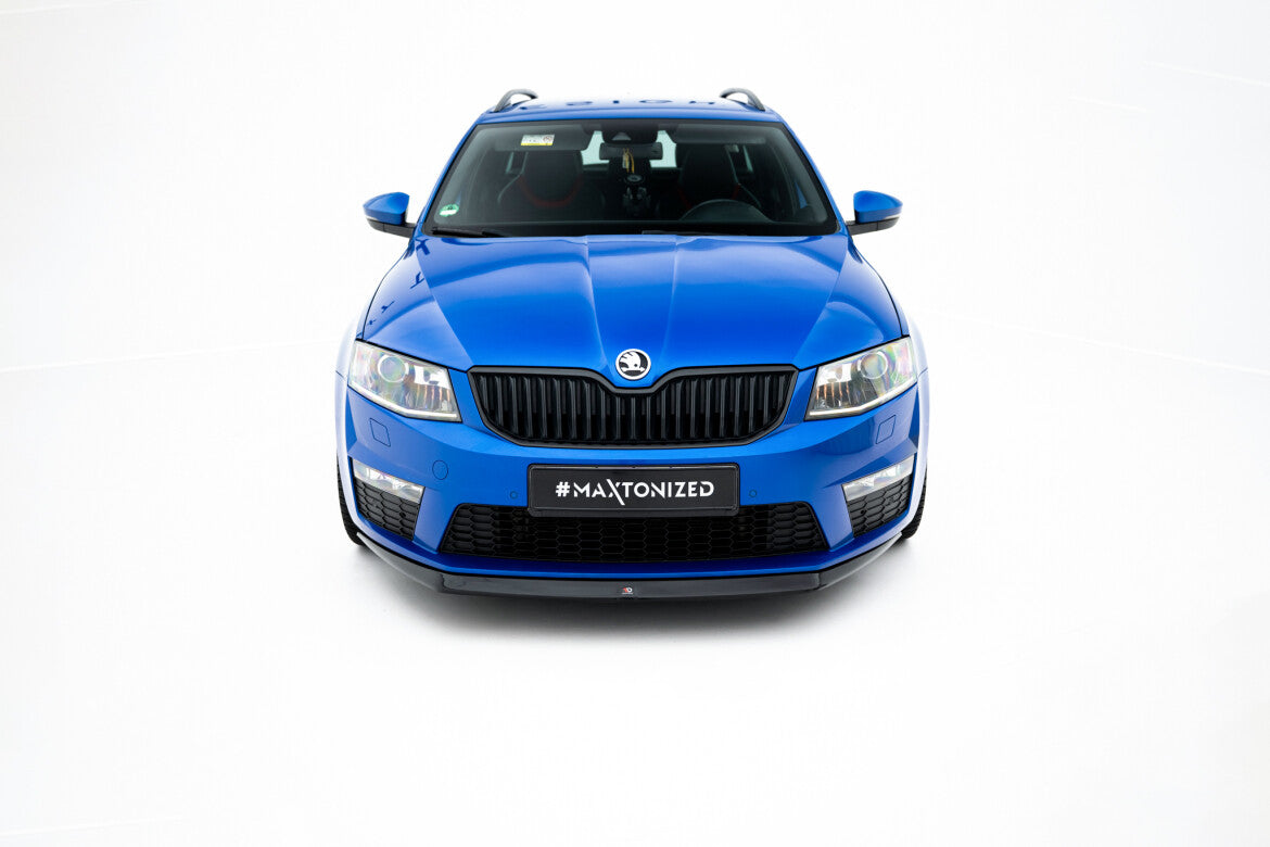 Frontlippe V.2 passend für Skoda Octavia RS Mk3 schwarz Hochglanz