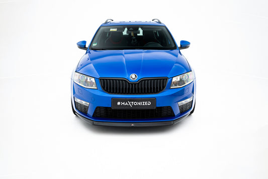 Frontlippe V.2 passend für Skoda Octavia RS Mk3 schwarz Hochglanz