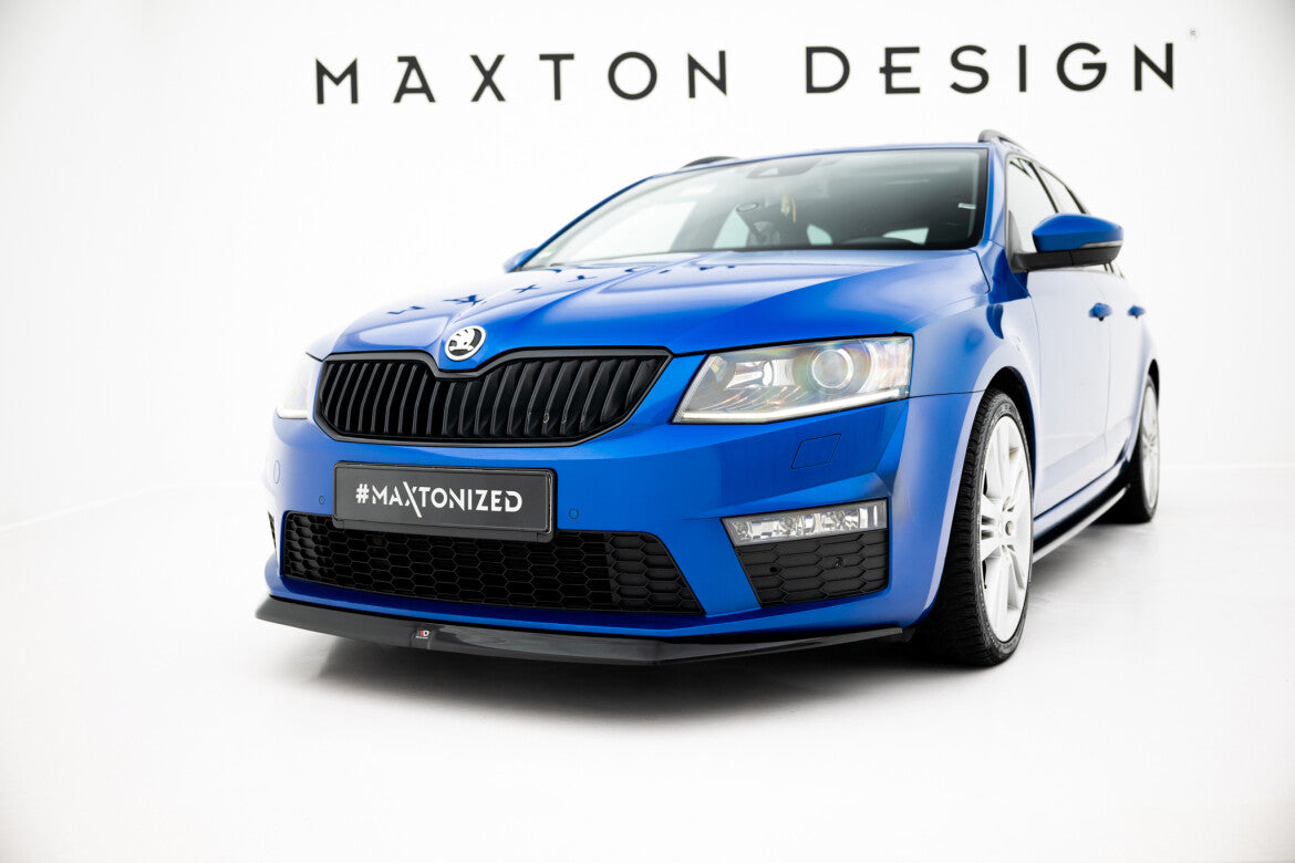 Frontlippe V.2 passend für Skoda Octavia RS Mk3 schwarz Hochglanz