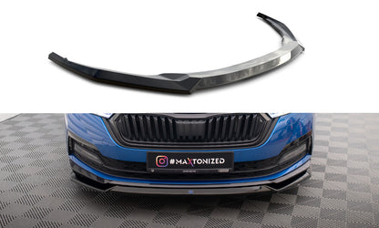 Frontlippe V.2 passend für Skoda Octavia Sportline Mk4 schwarz Hochglanz