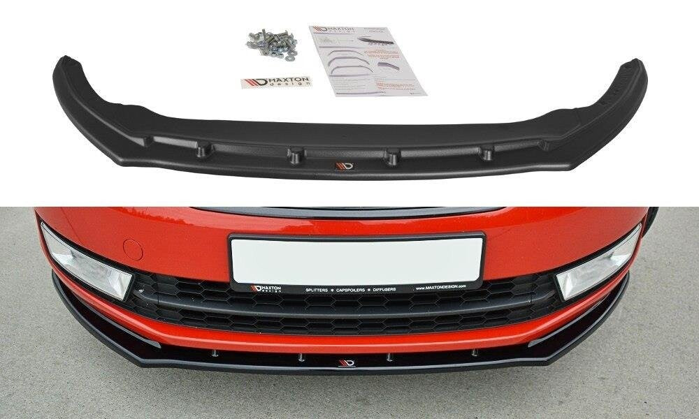 Frontlippe V.2 passend für Skoda Rapid schwarz Hochglanz