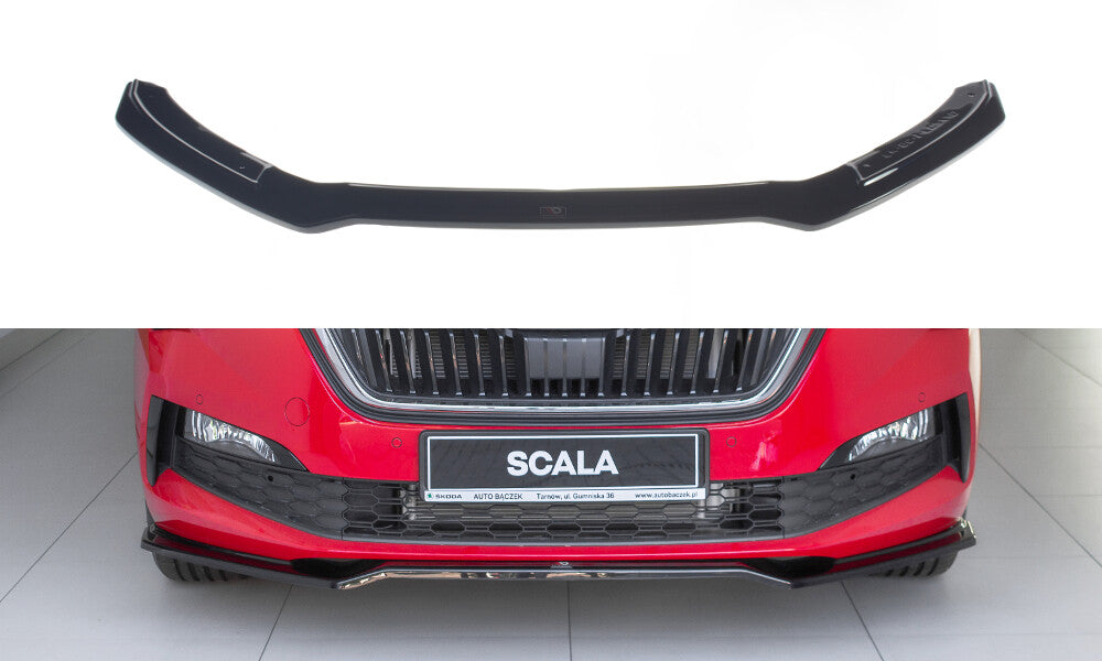 Frontlippe V.2 passend für Skoda Scala schwarz Hochglanz