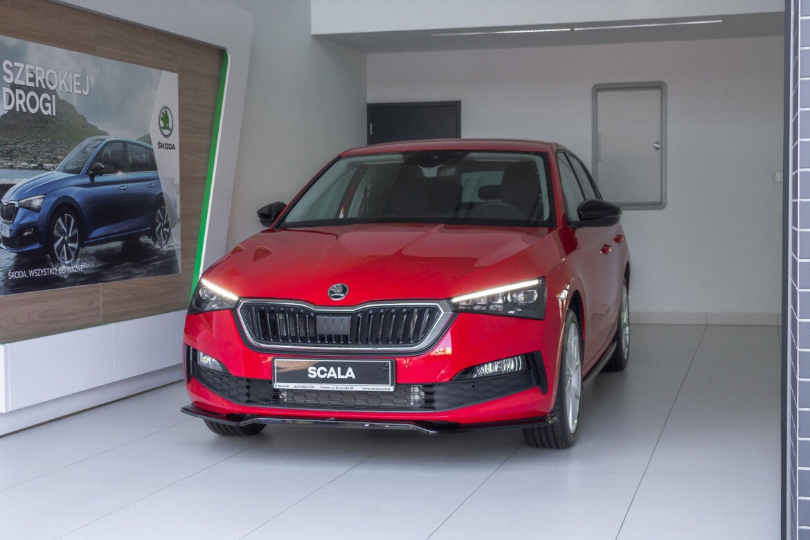 Frontlippe V.2 passend für Skoda Scala schwarz Hochglanz